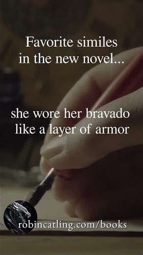 Favorite similes in the new novel.