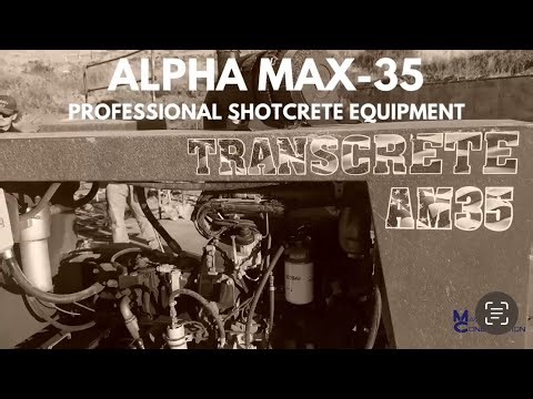 Michael Madole Demonstrates the Transcrete Alpha Max 35 | Shotcrete