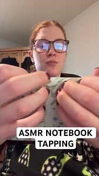 ASMR tapping on a notebook and page flipping #asmr #relax #asmrsounds #tapping #notalking