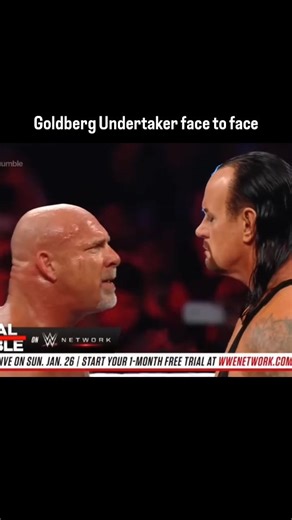 WWE Fan's on Instagram: "Goldberg Undertaker face to face #wwe"