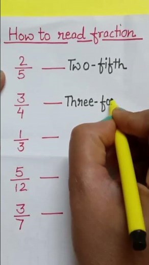 fraction in words...maths