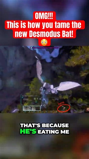 Watch This Desmodus Pluck You For Taming! #ark #arksurvivalascended