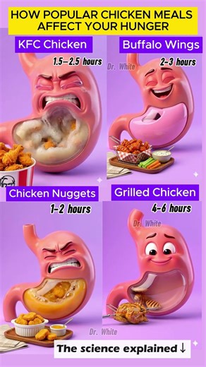 How Popular Chicken Meals Affect Your Hunger | 4 Types Ranked 🍗&Explained