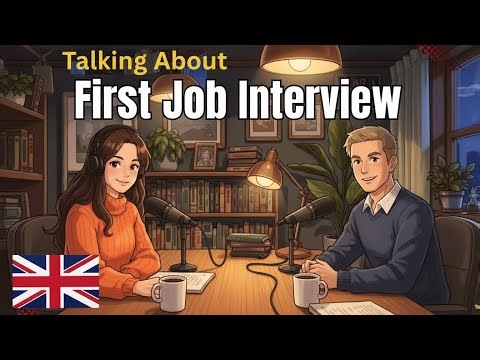 How to Talk About Your First Job Interview in English | English Conversation Practice