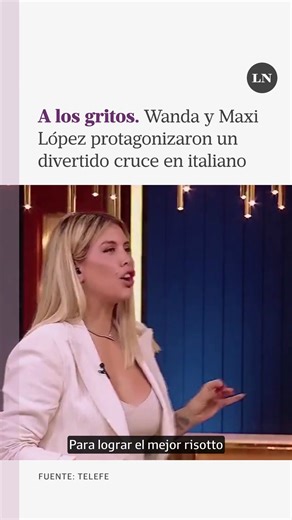 A pocas semanas de que MasterChef Celebrity llegue a su fin, el reality no deja de sorprender con las insólitas secuencias que ocurren mientras las hornallas están encendidas. Y este jueves los protagonistas fueron Wanda Nara y Maxi López, quienes tuvieron un divertido ida y vuelta en italiano y sorprendieron a todos los presentes. | LA NACION