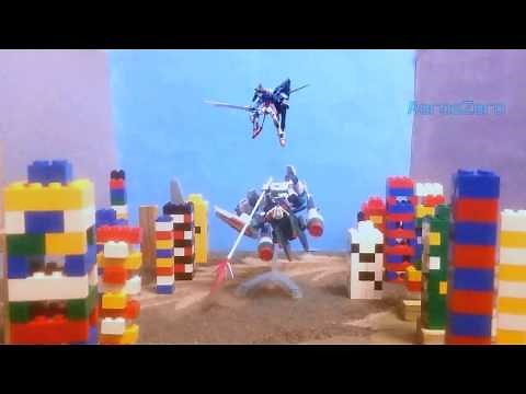 Gundam Seed Destiny: The Encounter of Perfect Strike and Impulse (stop-motion)