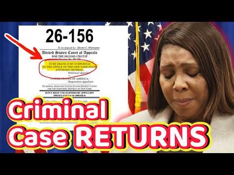 🚨“She’s in BIG Trouble” – Letitia James CRIMINAL Case RETURNS. Now TWO Open Criminal Investigations