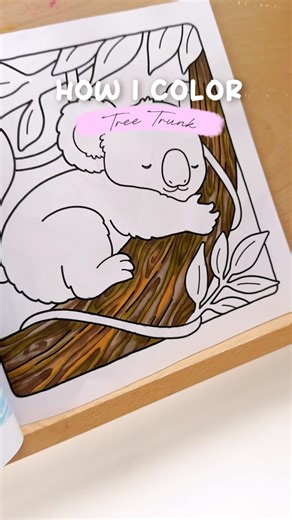 Tree Trunk Tutorial - #coloring #coloringbook #coloringbooks