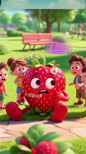 cockroach 🪳 attack on strawberry cartoon 🍓