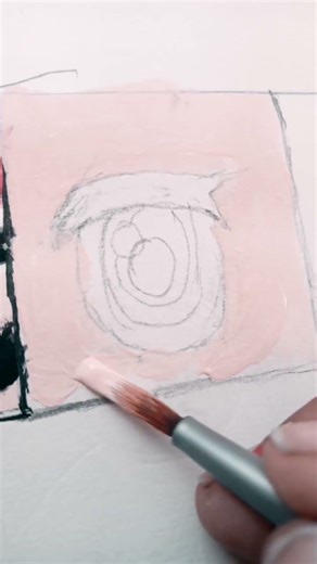 drawing of nezuko eye
