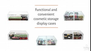 Sorbus Large Stackable Acrylic Drawers - 1 Clear Storage Drawers for Organizing Make up, Nail Polish, Hair Accessories, and Beauty Supplies - Makeup Organizer for Vanity, Bathroom Organizer Countertop