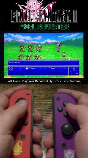 Final Fantasy 2 Pixel Remaster Nintendo Switch OLED Gameplay