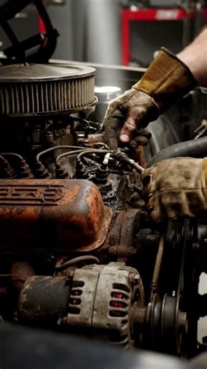 1969 Dodge Charger Restoration | Satisfying Engine Rebuild ASMR #Shorts #asmr #automobile