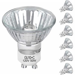 HAHADAXA GU10 Halogen Bulb Dimmable MR16 Light Bulbs 120V 50W Warm White, High Efficiency Halogen Flood Light Bulbs for Indoor, W50MR16/FL/GU10, GU10 Base Bulb for Track&Recessed Lighting (6 - Walmart.ca