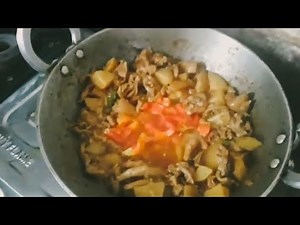 how to cook chicken intestine with potato |chicken pota/boti kaise bnate h