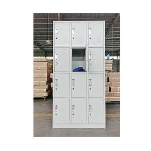 [Hot Item] Fas-031 12 Doors Mini Steel Shoe Storage Locker Cabinet Iron Work Locker Metal Office Changing Room Locker