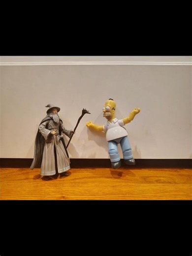 Homer Defying Gravity @JAKKSPacific The Simpsons Wicked Stop Motion