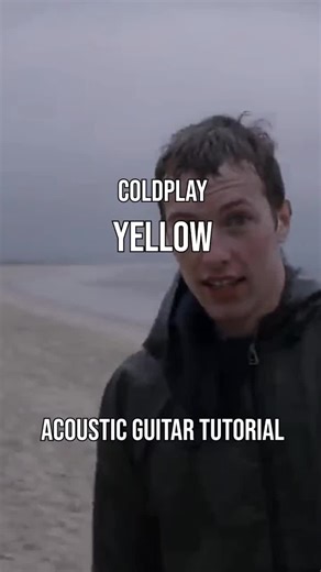 Coldplay - Yellow (acoustic guitar tutorial) . . . #music #coldplay #tutorial #tiktok #acousticguitar #guitar #eko #yellow