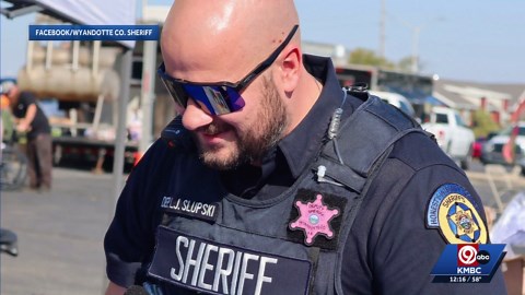 Wyandotte County Sheriff's Office honors Breast Cancer Awareness Month with pink badges, cars