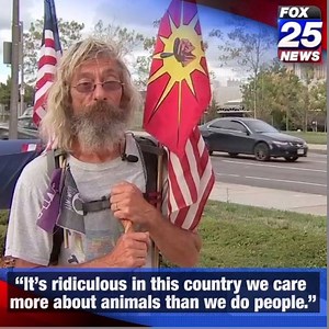 75K views · 1.5K reactions | He’s walked more than 10-THOUSAND miles to raise money for our veterans, but he’s still a long ways from his goal. The special motivation that keeps him going, tonight on FOX25 news at 10. | Boston 25 News | Facebook