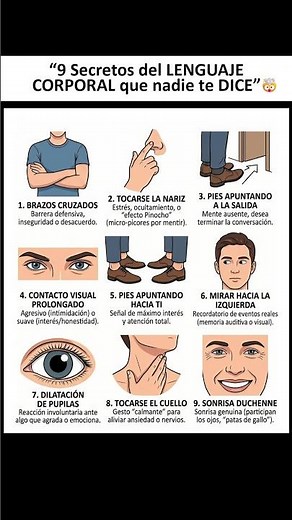 "9 Secretos del LENGUAJE CORPORAL que nadie te DICE" 🤯