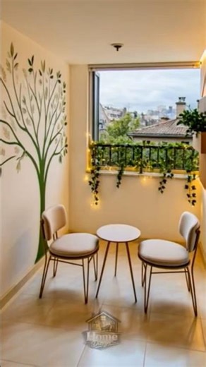 Tiny Balcony Makeover (Before → After) ✨ #beforeandafter #interiordesign #decor