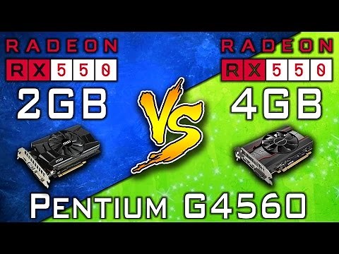RX 550 (2GB) vs RX 550 (4GB) | Pentium G4560 | DX11 & DX12 | Games Testing & Benchmarks