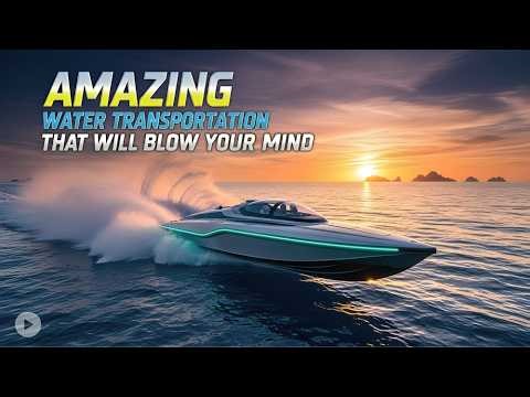 Amazing Water Transportation That Will Blow Your Mind