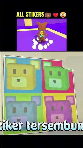 All the stickers in the Super Bear Adventure game🏡🐻