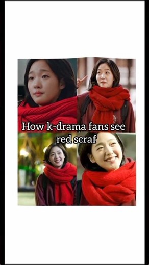 how k drama and anime fans see the red scraf ❤ #treanding #edit #anime