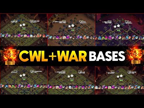 Best Cwl Bases For Champion League & Master League| Clan War League OP Bases | Th18 War Base Link