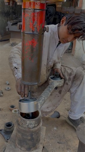 Stablizing new bush fitted basic eqipment | Air pressure machine #mechanic #viralyoutubeshorts