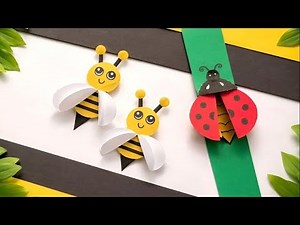Amazing Insects Craft 🐞 | Cute & Creative DIY | how to make papercraft for beginners | step by step