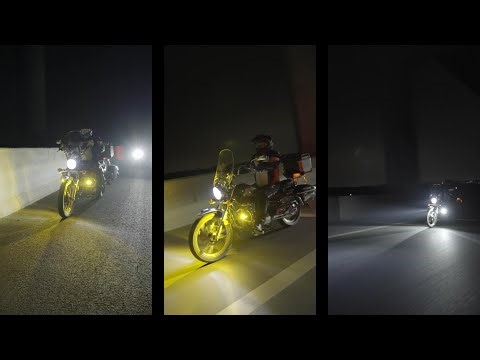 AUXBEAM® Installing MT8 LED Motorcycle Spotlights – Night Ride & Beam Performance!