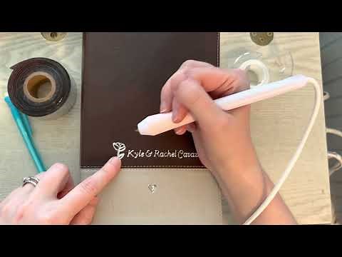 How to Create Foil Lettering on Leather