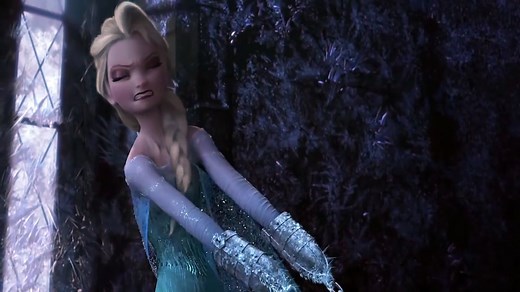 Frozen - Elsa escapes from the prison HD