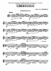 LIBERTANGO Astor Piazzolla Sheet music | Easy Sheet Music