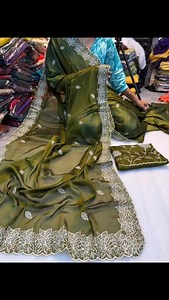 New arrival* *RATE :- _69/-* + SHIPPING...!* *Pure soft Rangoli saree with white therd embroidery work saree c pallu with running embroidery blouse * *Ready stock* Ps5 | Branding with Shakthii | Facebook