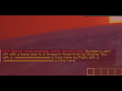 The Longest Death Message in Minecraft