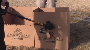 Watch the DEWALT FLEXVOLT string trimmer take a bite out of some boxes and catalogs. We're ready for green grass. How about you? The FLEXVOLT string trimmer, chainsaw and blower are now in stock >> bit.ly/2oCYKI2 | Acme Tools