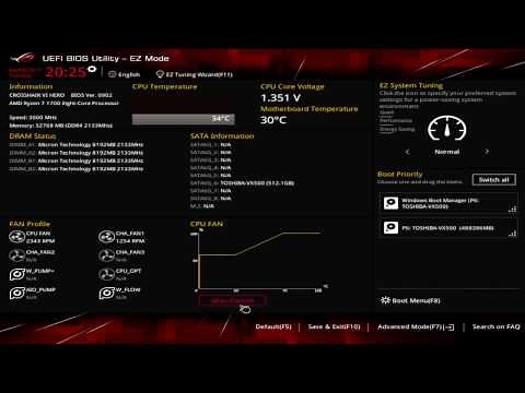 ASUS ROG Crosshair VI Hero BIOS Overview
