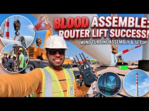 Blood Assemble Router Lift Success! Wind Turbine Assembly & Setup