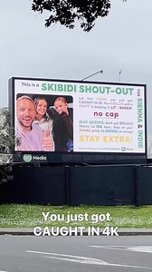 2.7M views · 2.8K reactions | Getting a giant billboard full of Gen Z slang to embarrass my daughters was a weird flex!  Thanks again @gomedia_nz for the hook up! #flashbackfriday #genz #prank | Ben Boyce | Facebook