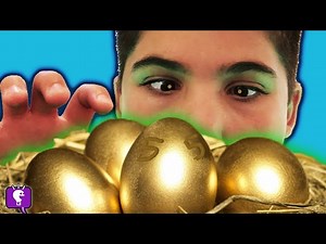 We Find Mystery GOLDEN EGGS From DrGOLD! Nest Plank Challenge by HobbyKidsTV - Videos For Kids