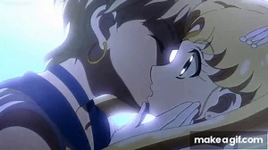Sailor Uranus Kisses Sailor Moon English - Sailor Moon Crystal on Make a GIF