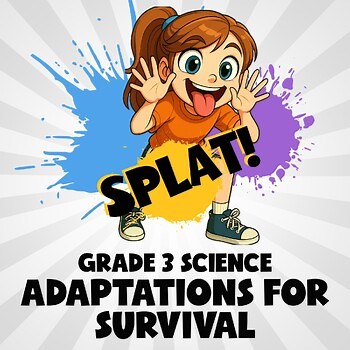Adaptations for Survival SPLAT! Science Game - No Prep Grade 3 Review