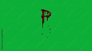 Bleeding Alphabet Motion Graphics for Eerie Presentations: Make your presentations eerie with bleeding alphabet motion graphics. High quality and easy to use