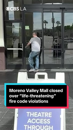 The Moreno Valley Mall will be temporarily closed after inspectors red-tagged it because of “unresolved, life-threatening fire code violations.” The city said the Riverside County Fire Department deemed the shopping center unsafe because of fire code violations that the property owner failed to correct. Most of the businesses at the mall have been closed, with no concrete reopening date in sight. The city said “the list of Fire Code violations is lengthy,” but mainly focused on failure to provid