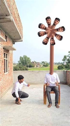 Two brother long head helicopter mode flying yarr tera hero khalnayak hogya #shorts #funny #mmmrazz