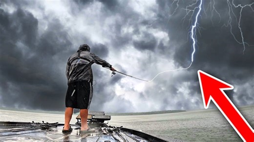 Struck by lightning while fishing in terrifying event